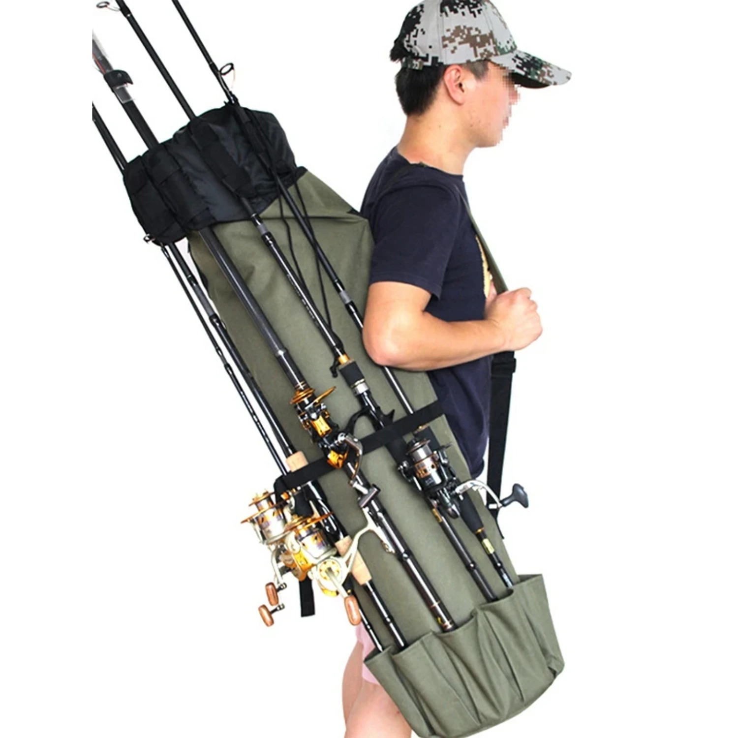 Многофункциональная портативная складная удочка катушка снасть переноска для