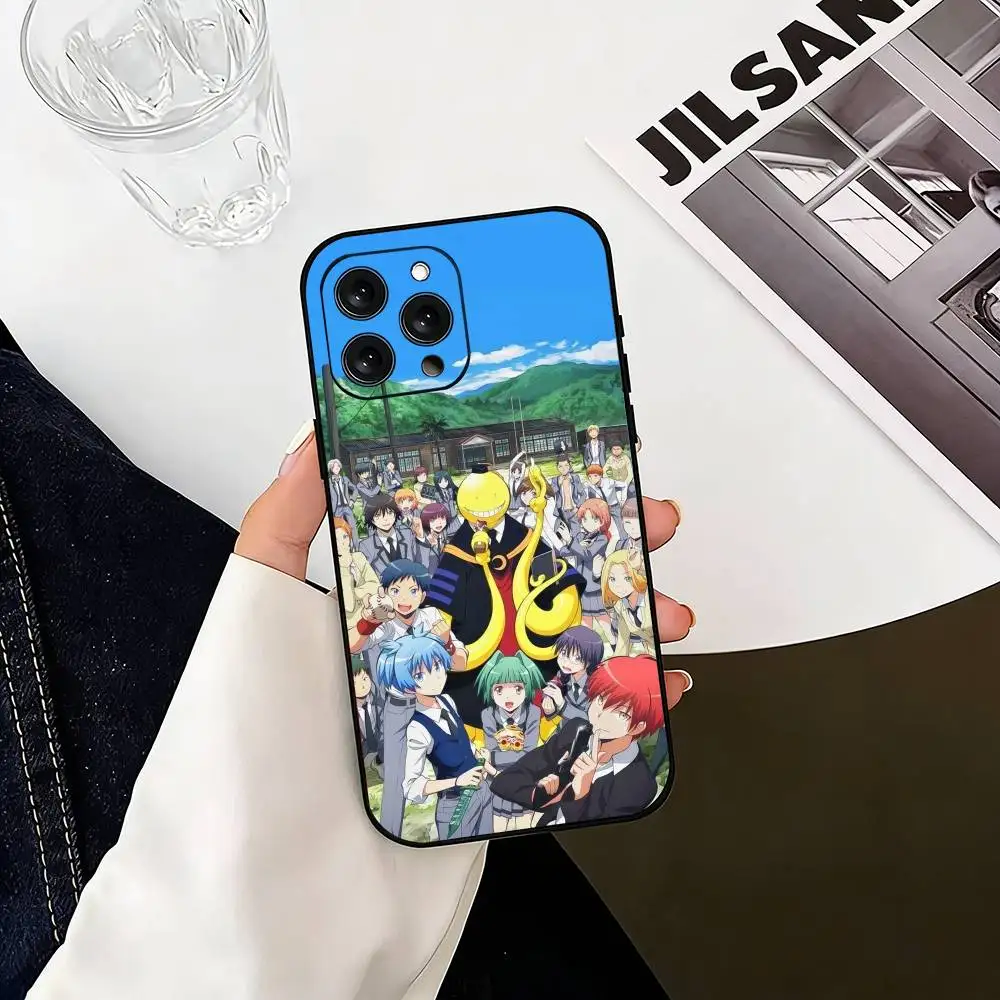 Фото Чехол для телефона K-Koro S-sensei для iPhone 17, 16, 15, 14, 13, 12, 11 Plus, Pro Max и других моделей, мягкий черный чехол №4