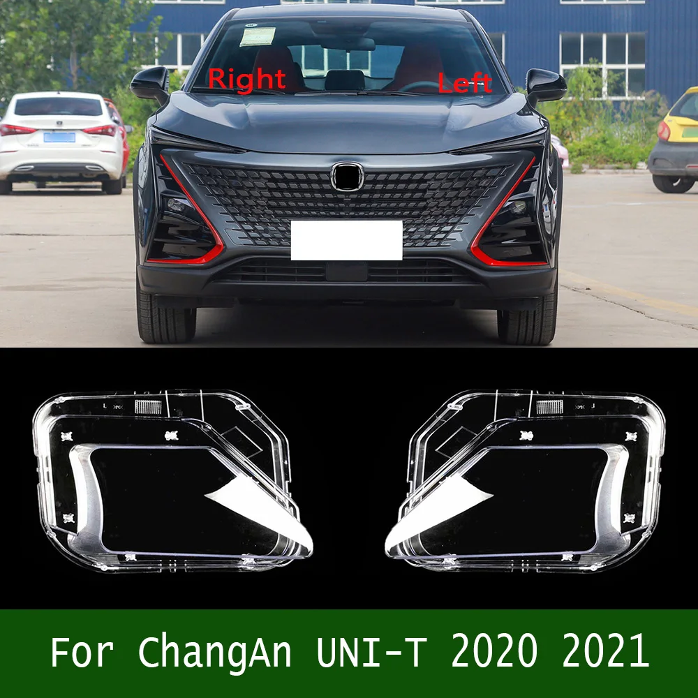 For ChangAn UNI-T 2020 2021 Headlight Cover Transparent Headlamp Shell Plexiglass Replace Original Lampshade