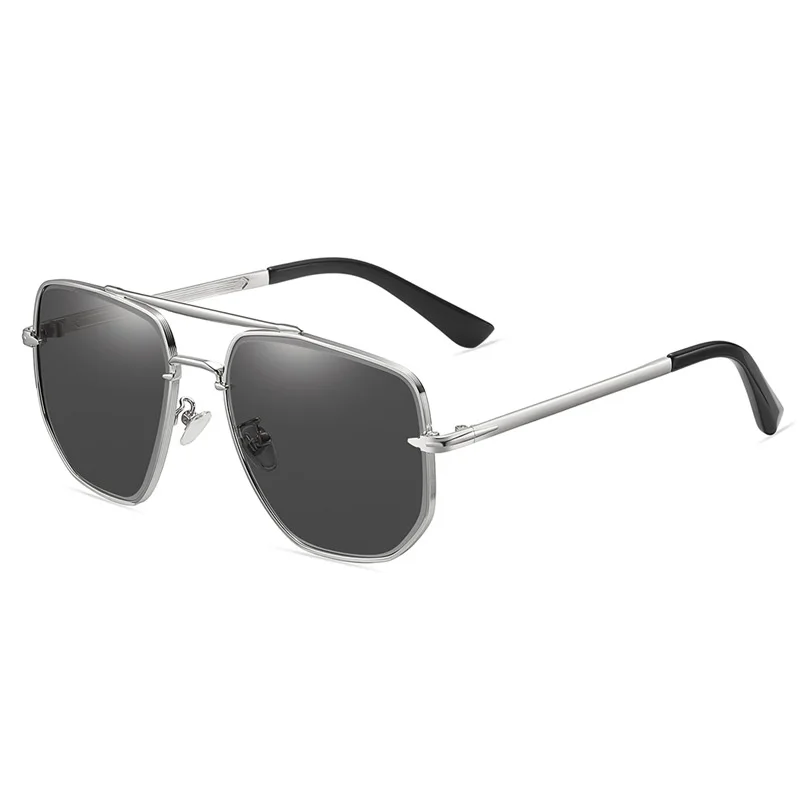 

Men Pilot Polarized Sunglasses Retro Square Metal Anti Glare Driving Sun Glasses Polarizing UV400 Shades Riding Eyewear Goggles