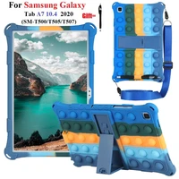 kids soft bubble cover case for samsung galaxy tab a7 10 4inch 2020 tablet pc kickstand funda for sm t500 sm t505 with stylus