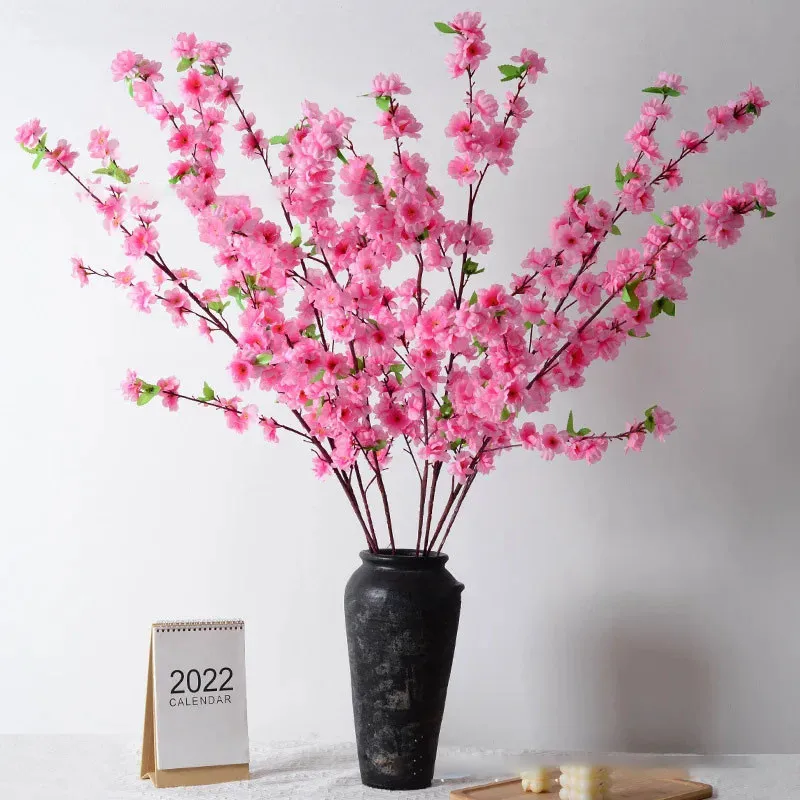 Шелковый цветок 65 см искусственная вишня Весенняя ветка цветущего цветка сливы