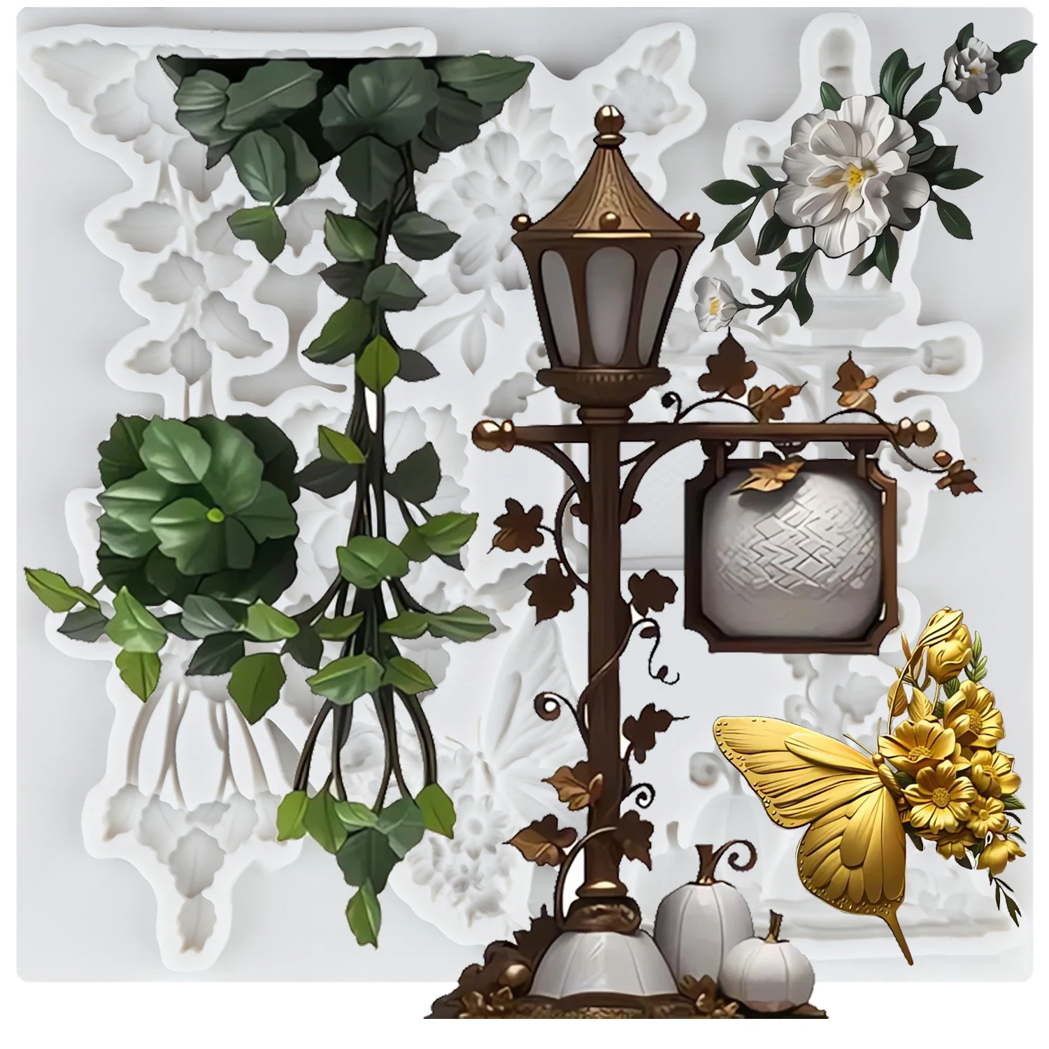 

Силиконовые формы для торта Mujiang, фонарь, бабочка