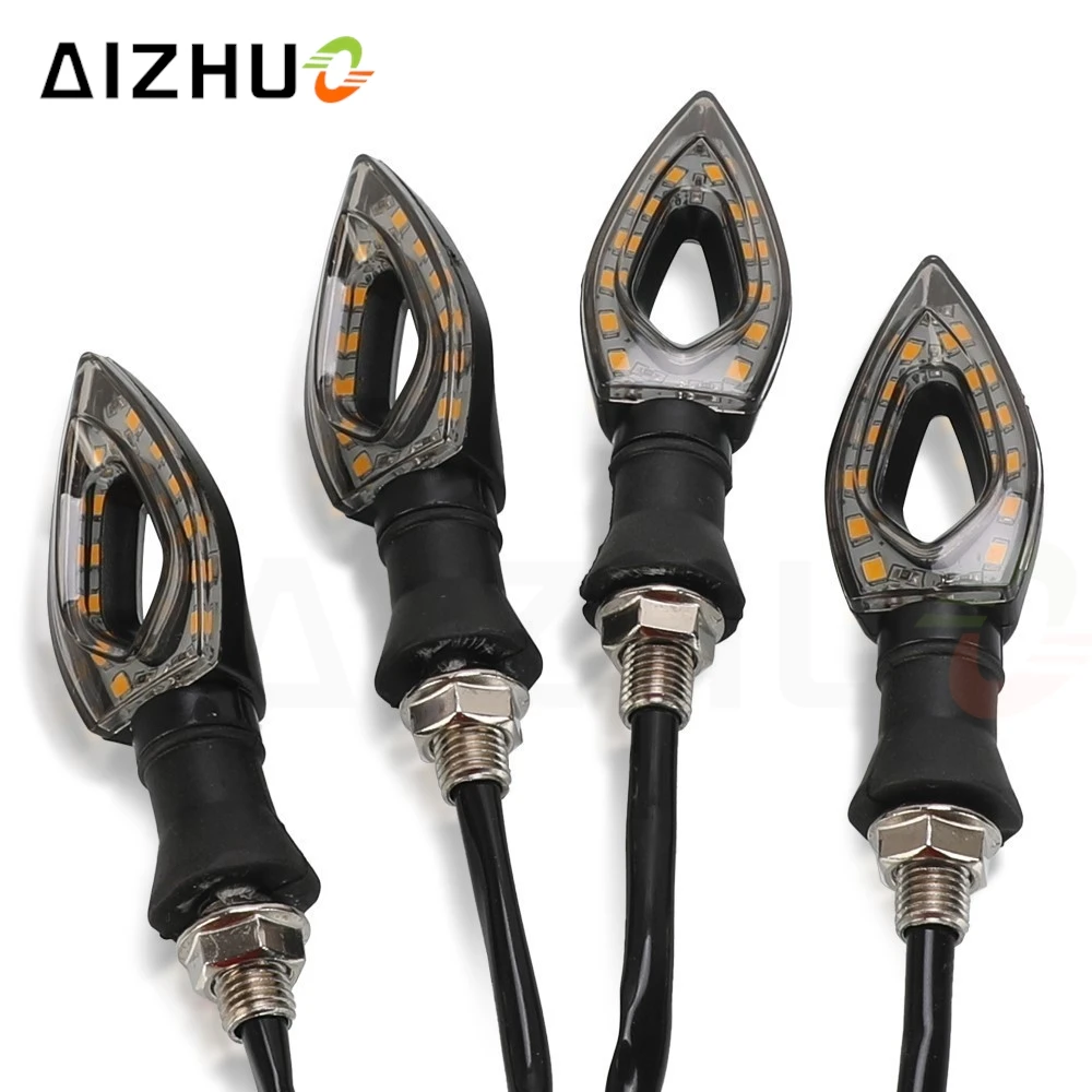Фото Для Honda CBR600RR 2007-2024 CBR600RR 600RR ABS мотоциклетные светодиодные указатели поворота с янтарным лезвием, короткие указатели поворота №4