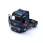 Имитация грузовика, прицепа, передняя подвижная дверь из сплава, контейнер коллекция хобби, детская Игрушечная модель автомобиля, 1:32