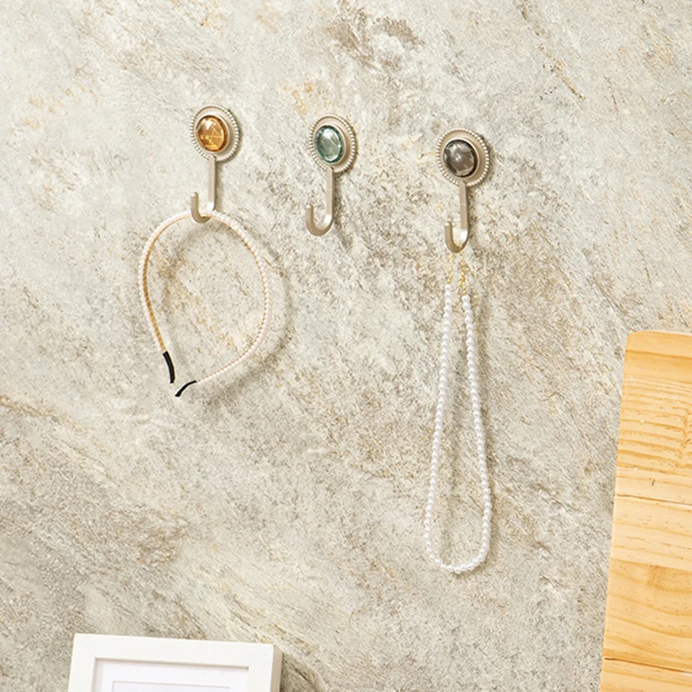 

No Trace Portable Punch-free Door Key Bags Home Furnishing Hook Up Practical Wall Hanging Storage Diamond Simple Light Luxury