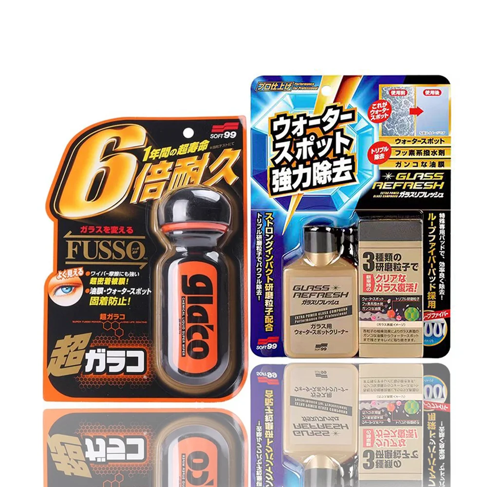 

Мягкий набор для полировки автомобильного стекла Soft99, искусственное масло, жидкость для защиты от дождя
