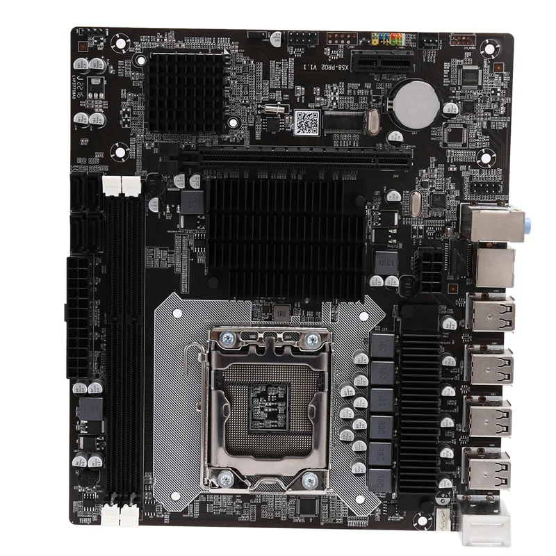 Материнская плата X58 LGA 1366 поддержка REG ECC DDR3 ОЗУ память Xeon X5650 5570 разгон ЦП SATA2 M-ATX