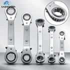 Набор гаечных ключей из метрической стали с храповым механизмом, 5 шт., быстроразъемный чехол для багажника