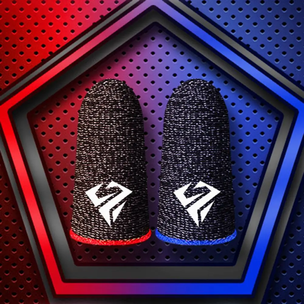

1Pair Fingertips Cover For PUBG Mobile Game Breathable Finger Sleeve For Touch Screen Luminous Mobile Gaming Thumb Gloves