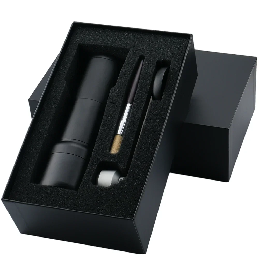 Электрическая USB-кофемолка с двойным логотипом ручная кофемолка титановыми