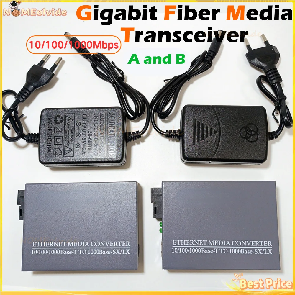 HTB-GS-03 Net Link волоконно-оптический медиа-конвертер SC 1000M режим одиночный Fibe трансивер один волоконно-оптический конвертер 3 км Внешнее питание