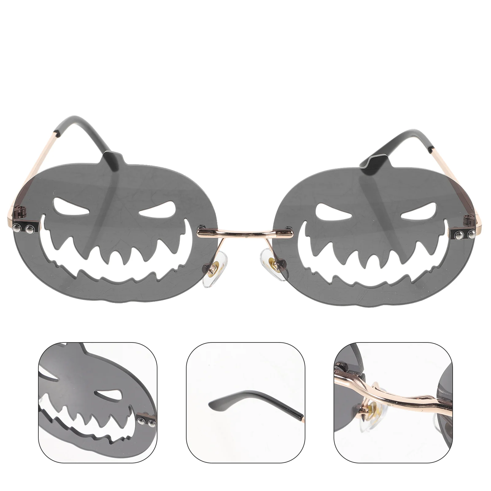 

Halloween Themed Hollow Pumpkin Sunglasses Party Use Pumpkin Eyewear Fashionable Halloween Glasses