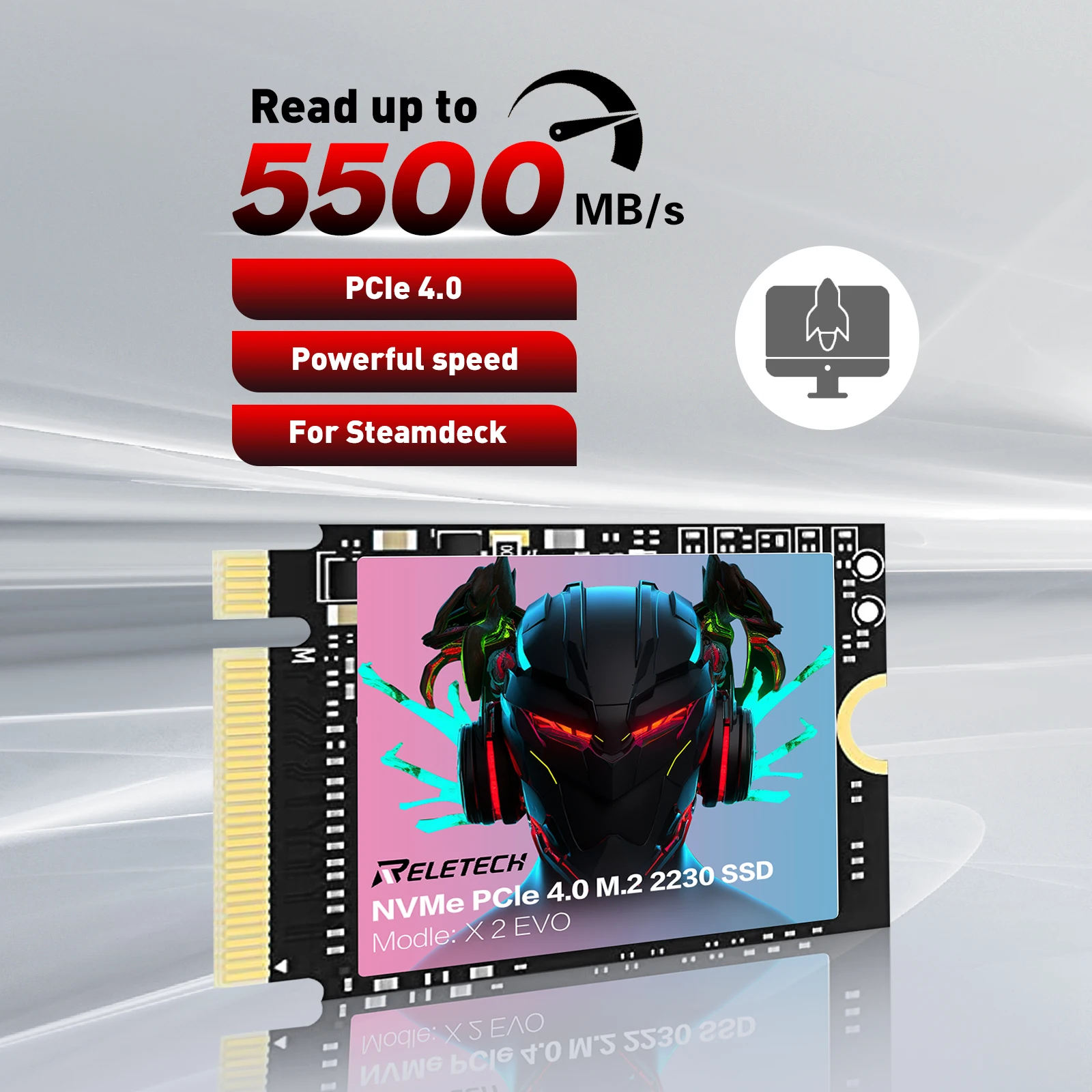 

Reletech M.2 2230 SSD1TB высокопроизводительный PCle4.0, для поверхностного Pro парового DeckDellHP ROG ALLY