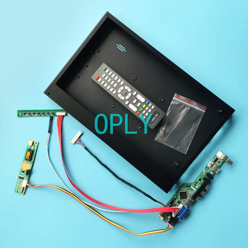 

Metal Case+TV Analog Controller Board Fit QD14XL12 QD14XL19 14.1" 30 Pin LVDS 1CCFL 1024*768 DIY Kit VGA AV USB HDMI-Compatible