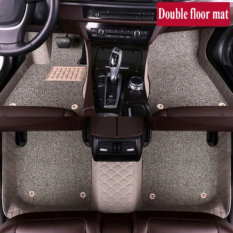 Автомобильные коврики для Peugeot 2008 P24 2020 2021 2022 кожаные прочный коврик антигрязные