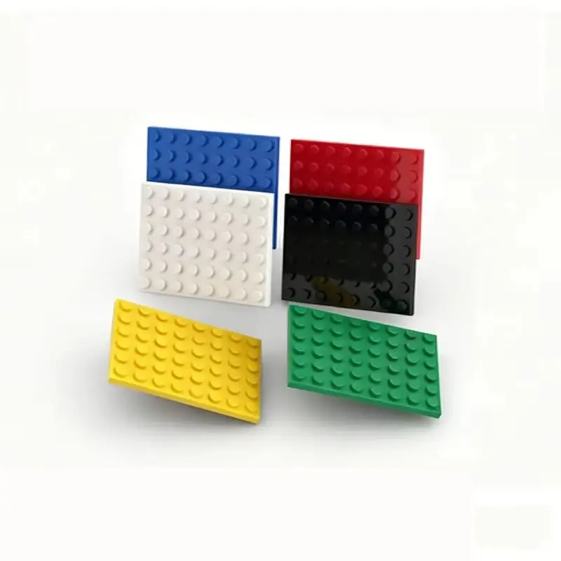 Фото 10 шт. 3036 Строительные блоки 6×8 с точками, базовые пластины MOC, отдельные детали, совместимые кирпичики, игрушки для самостоятельной сборки, подарок для детей №1