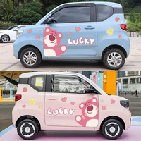 cute cartoon disney strawberry bear automobile sticker car decorations car gadget accessories car stickers