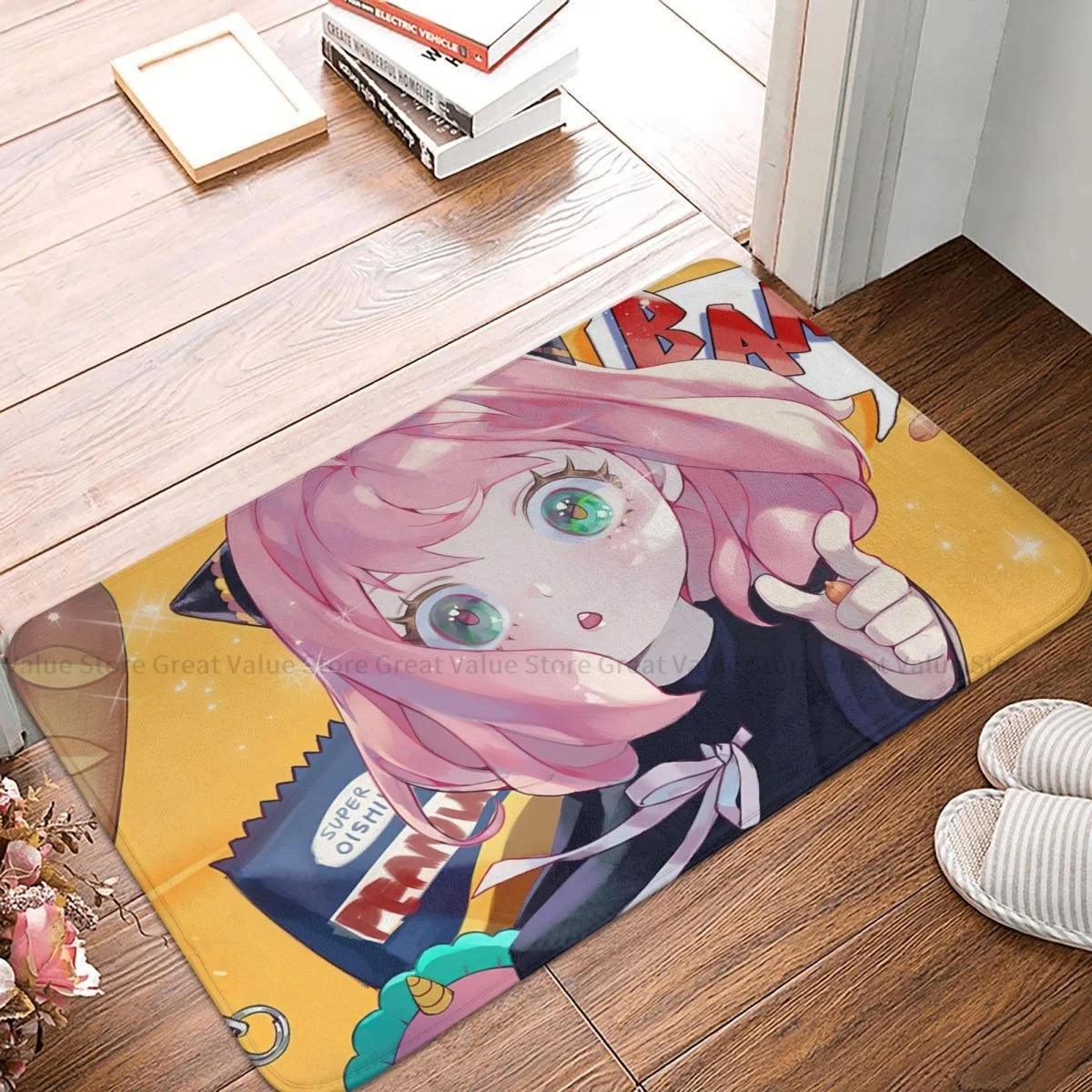 

Spy X Family Yor Anime Kitchen Non-Slip Carpet Anya Forger Cute Living Room Mat Entrance Door Doormat Home Decor Rug