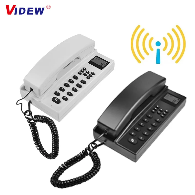 2.4GHz 433MHz Wireless Audio Intercom System Telephone Secure Handsets Extendable For Warehouse Office Home