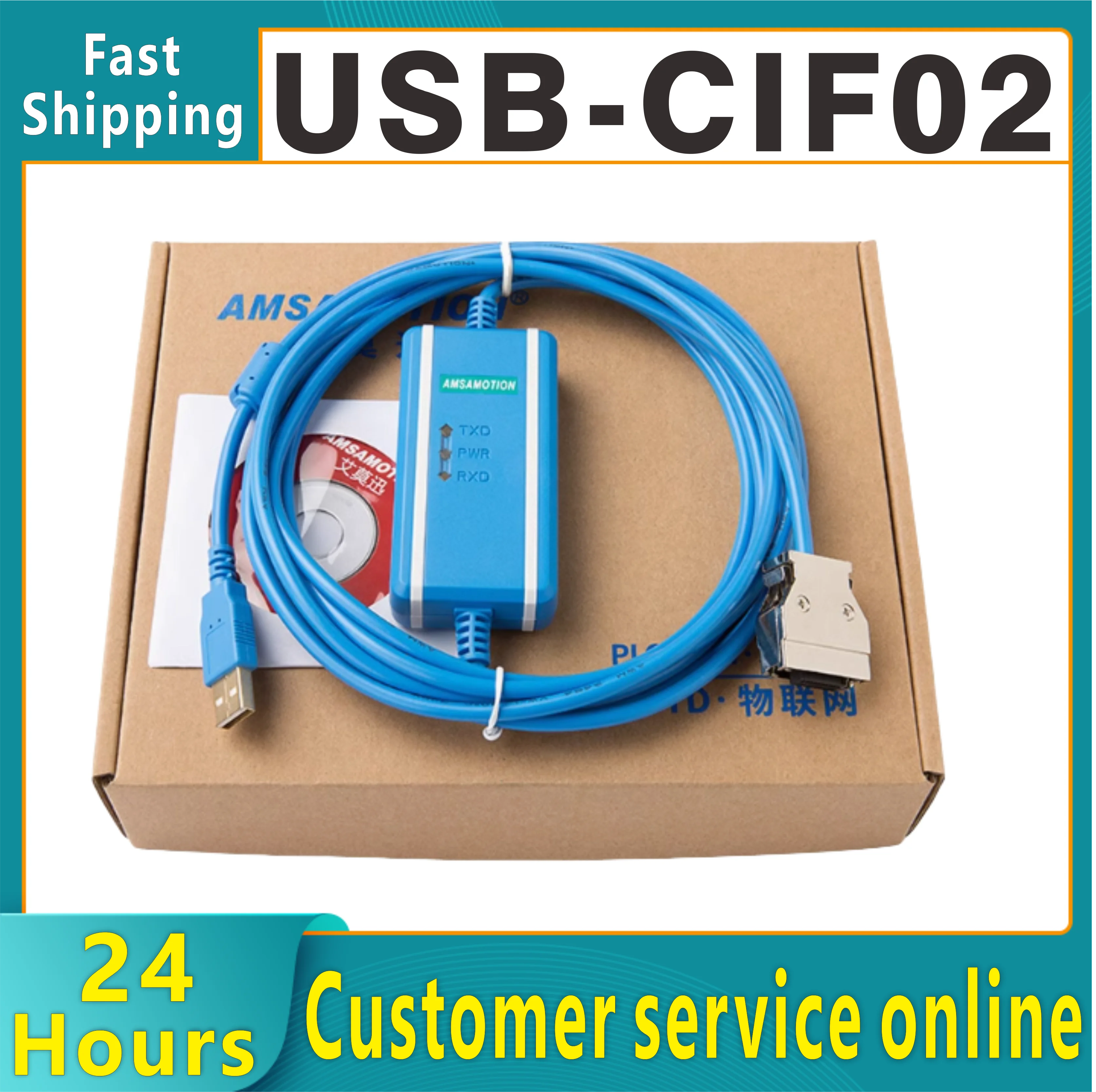 

Кабель USB-CIF02+3м SONHEY для ПЛК CPM1A/2A/CQM1