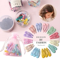 10203040 women girls cute colorful waterdrop shape hairpins sweet hair clips barrettes slid clip fashion hair accessories