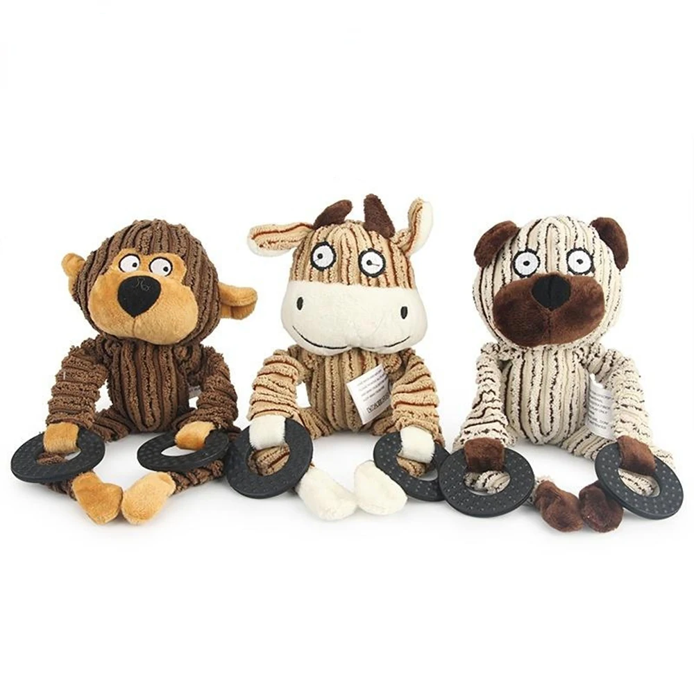 Флисовые Плюшевые Игрушки-писк Для Собак - Забавные Жевательные Игрушки В Форме