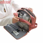 Косметичка Cosyde для мужчин и женщин, портативный дорожный Органайзер из полиэстера для туалетных принадлежностей, сумка для косметики на молнии