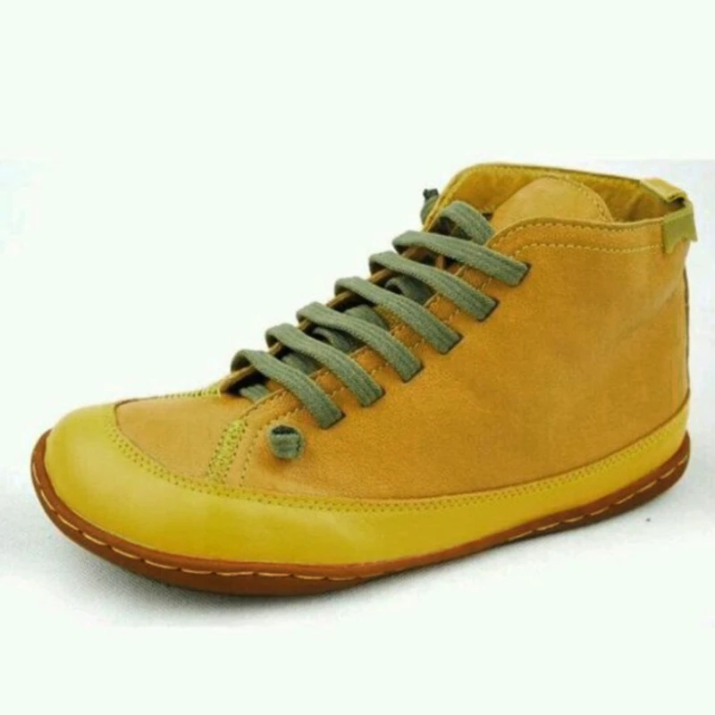 

Women Autumn Ankle Boots Casual Comfortable Quality Soft Comfortable Flat Shoes for Boots Round Head Lace-Up 2022 Women's Boots