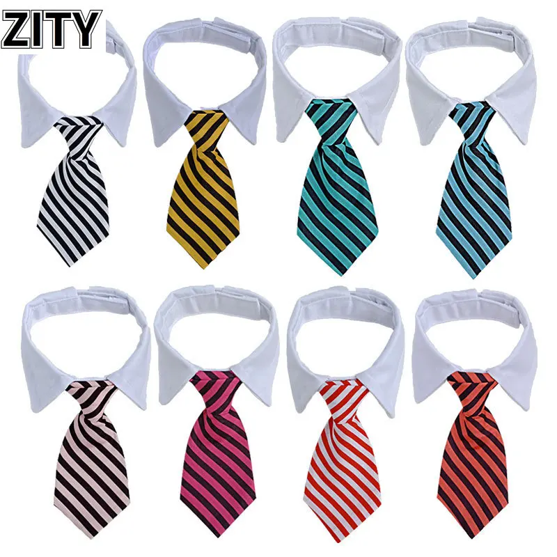 

Pet Striped Bow Tie Dog Tie Multiple Colour dog accessories for small dogs luxury pet dog cat accessories