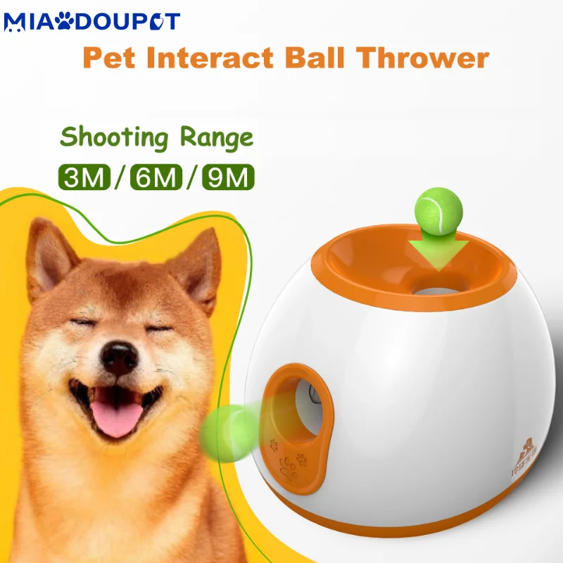 

Автоматическая пусковая установка MIAODOUPET для теннисных мячей для собак, теннисные мячи, метательная машина для собак, мячей, игрушки-головоломки для собак, игрушки для домашних животных