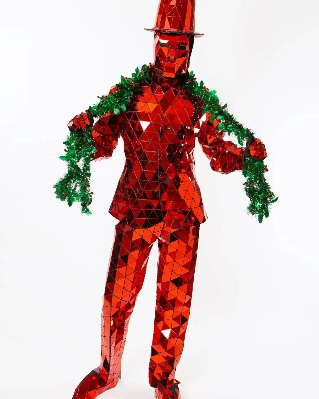 Сшитый вручную зеркальный мужской костюм роскошный для шоу и вечеринок