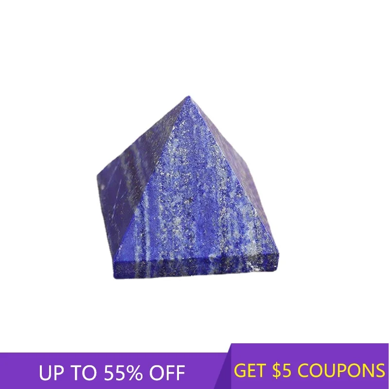 

Natural Lapis Lazuli Quartz Crystal Pyramid Healing Gemstone Chakra Reiki Polished Rock Stone Tower Ornaments Home Decor Crafts