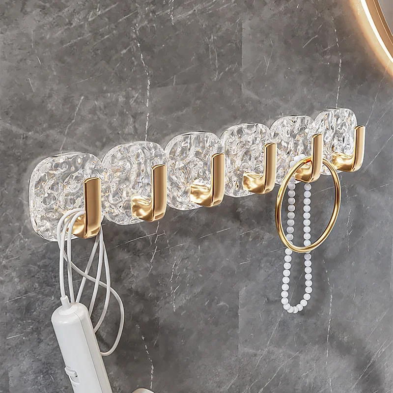 

Light Luxury, No Punching, Transparent Hook, Strong Adhesive Hanger, Wall Hanging, Bedroom Door, Clothes Without Marks, Hook