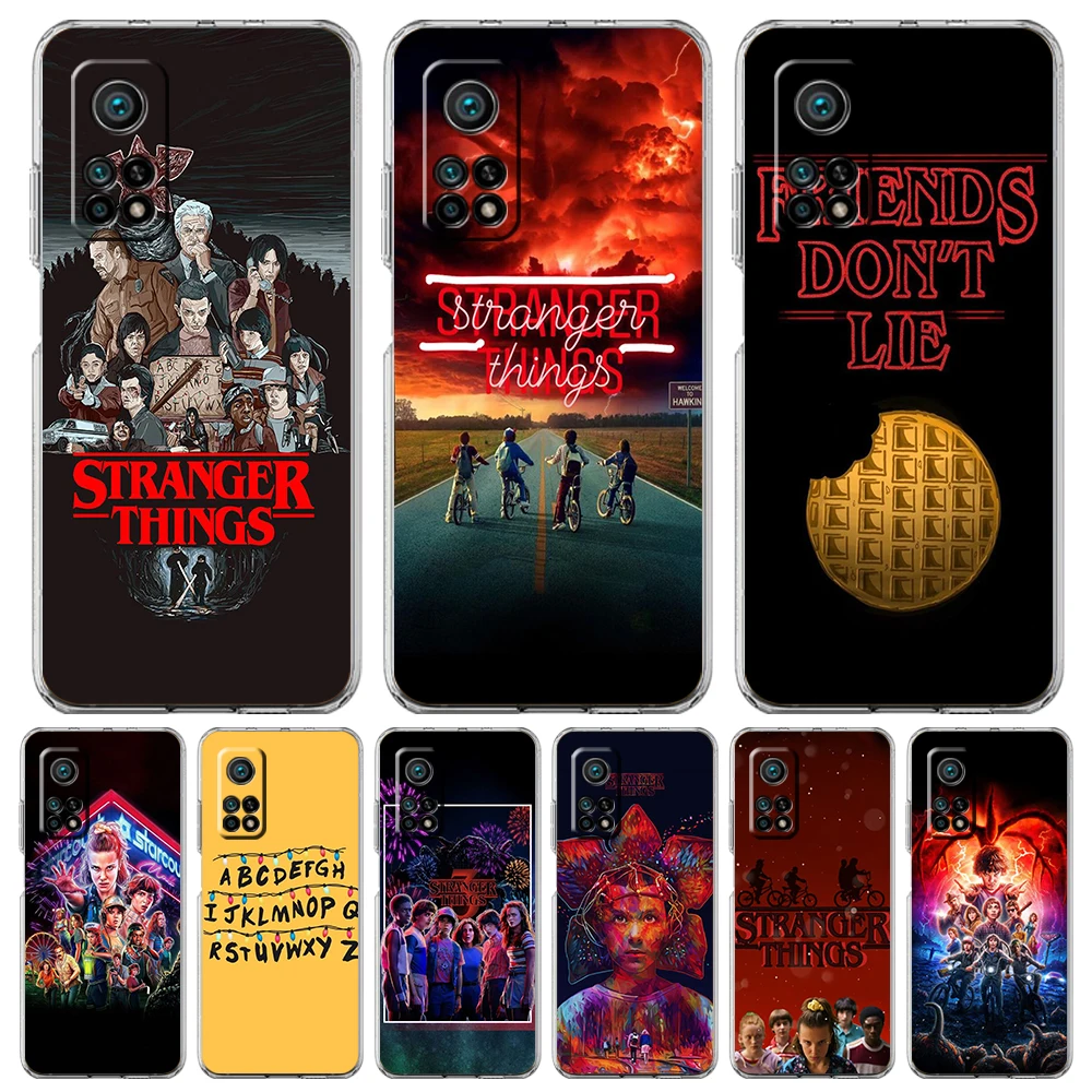 

Stranger Things Poster Phone Case Cover for Xiaomi Redmi Poco M4 M3 X3 NFC Pro Mi 11 Ultra 11X 11T 12 TPU Transparent Soft Shell