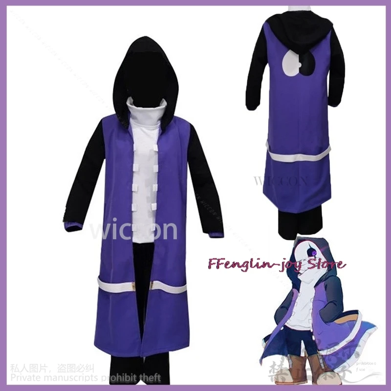 Аниме-игра Under Legend Epic Sans карнавальный костюм для взрослых пальто брюки ролевых