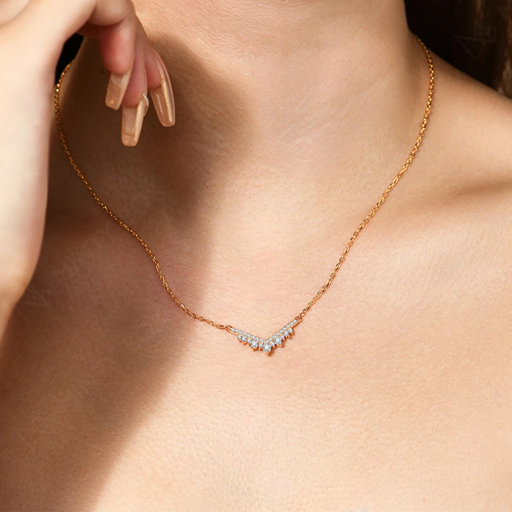 Серебряное ожерелье MINTYBOX S925 с муассанитом