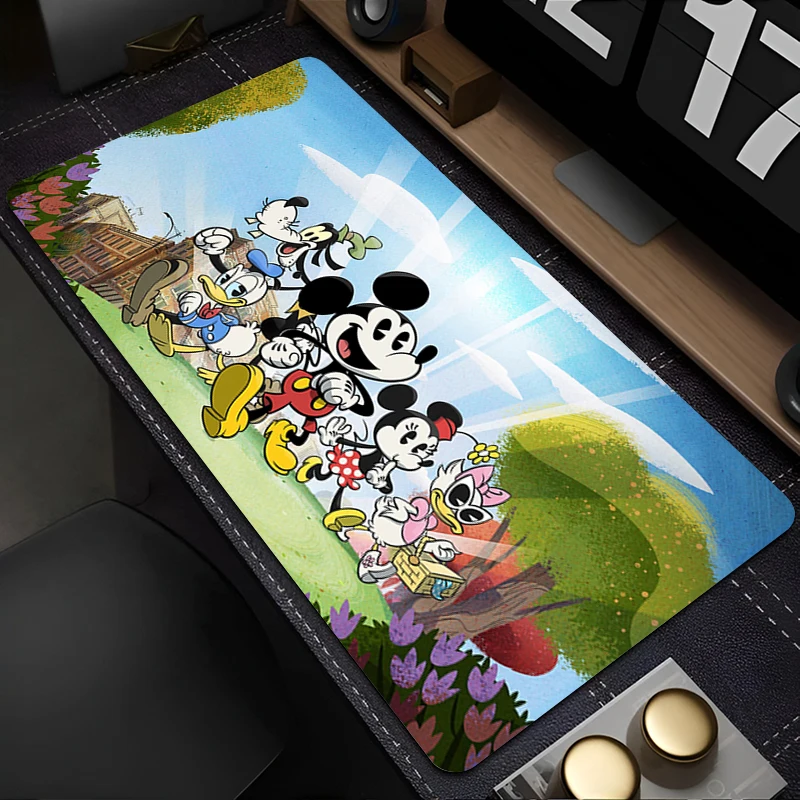 Фото Аниме коврик для мыши геймер игровой коврик для мыши M-mickey M-minnie Kawaii настольный коврик мультяшный игровой коврик компьютерный и офисный шкаф коврик для клавиатуры №4