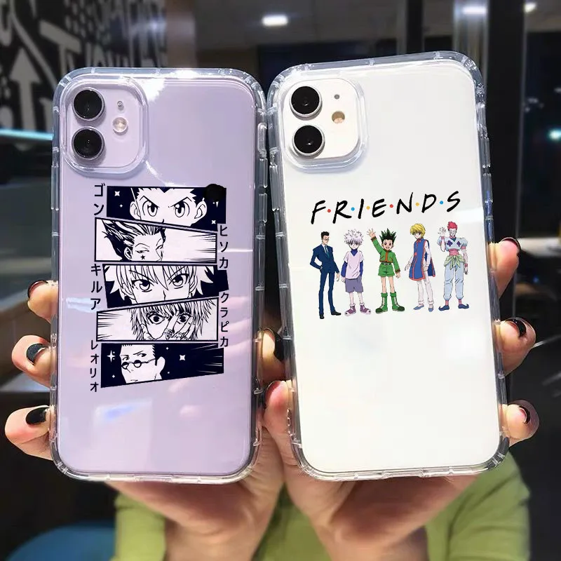 new clear shockproof phone cases for iphone 12 11 pro max x xs xr 7 8 7plus 8plus 13 hunter x hunter killua zoldyck anime cover free global shipping