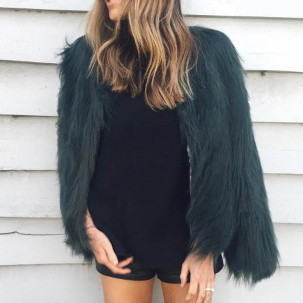 Women's Fur Jacket Imitation Fur Floating Fur Women's Coat Washed Fur Fox Fur Fur Short Top Faux Fur Coat