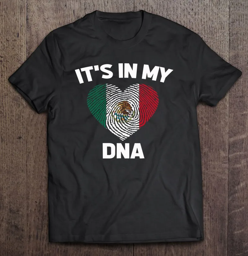

Футболка мужская с принтом флага Мексики It's In My Dna, топ с коротким рукавом, одежда в стиле Харадзюку