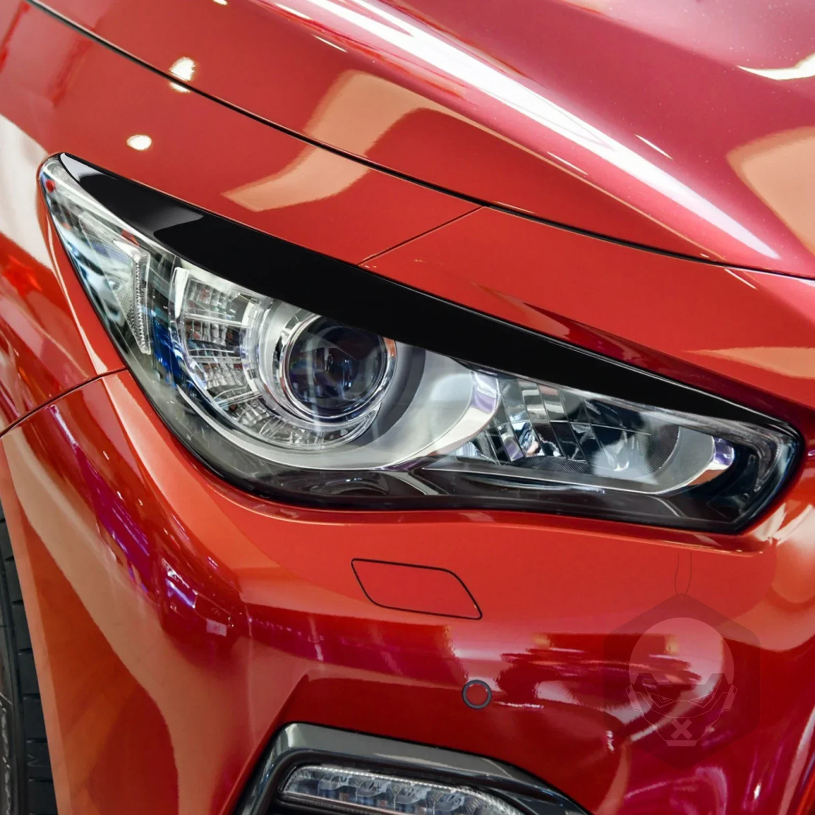 Для Infiniti Q50 2014 2015 2016 2017 2018 2019 глянцевый черный пластиковый аксессуар салон