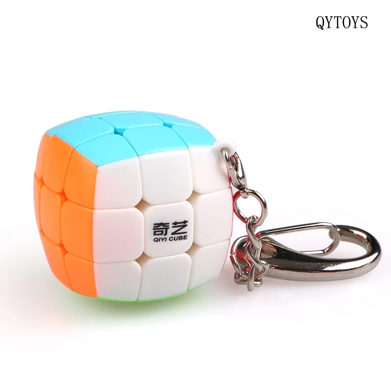 QYTOYS 3 см мини 3x3x3 скоростной брелок магический куб наклейка меньше Твист