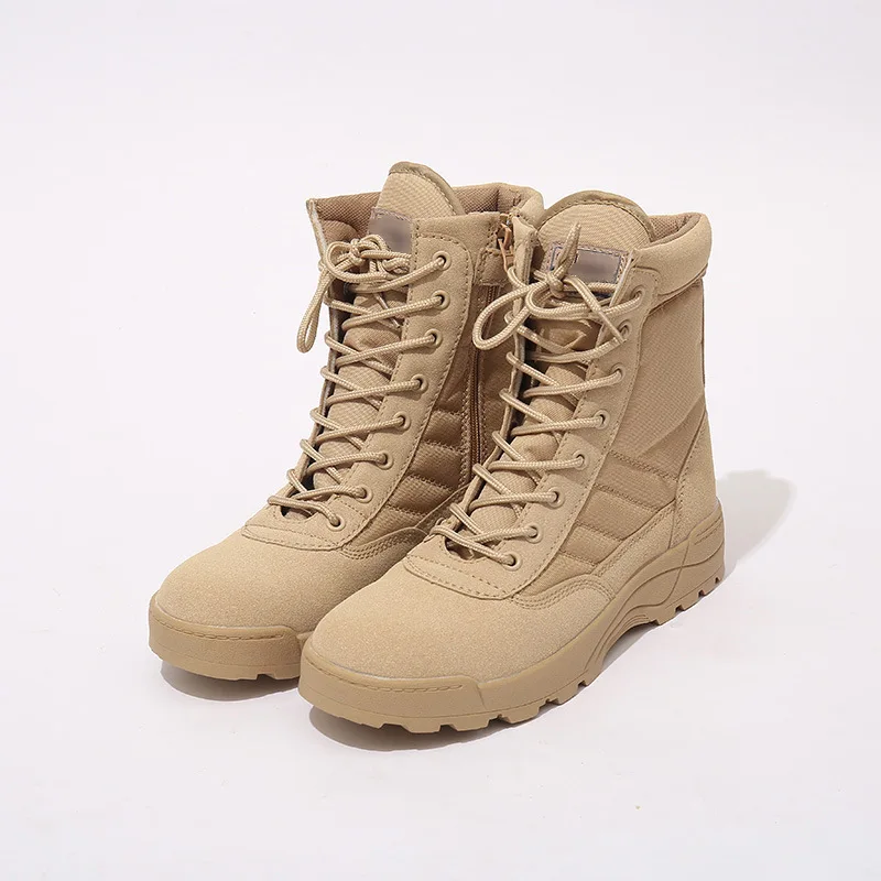 

Men Desert Tactical Military Boots s Working Safty Shoes Army Combat Militares Tacticos Zapatos Feamle