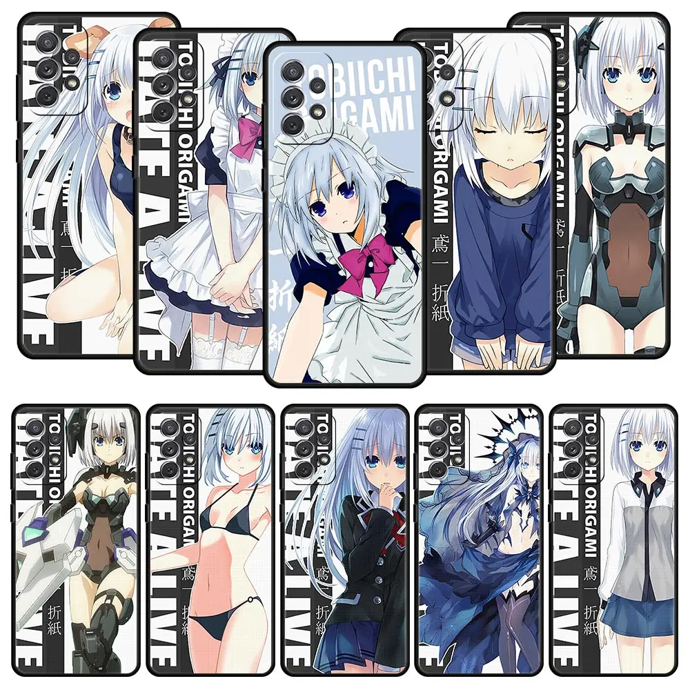 

Date A Live Tobiichi Origami Phone Case for Samsung Galaxy A51 A71 A21S A12 A11 A31 A52 A41 A32 A23 A33 A53 A73 A03S A13 Cover