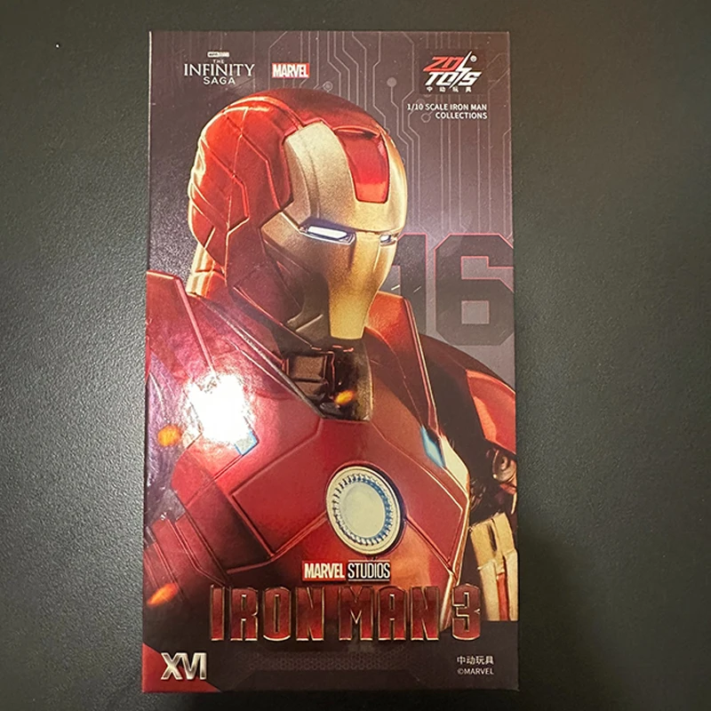 ZD Toys Железный человек 3 Ночной клуб 1/10 Фигурка Mk16 Marvel Подвижная фигурка Военная
