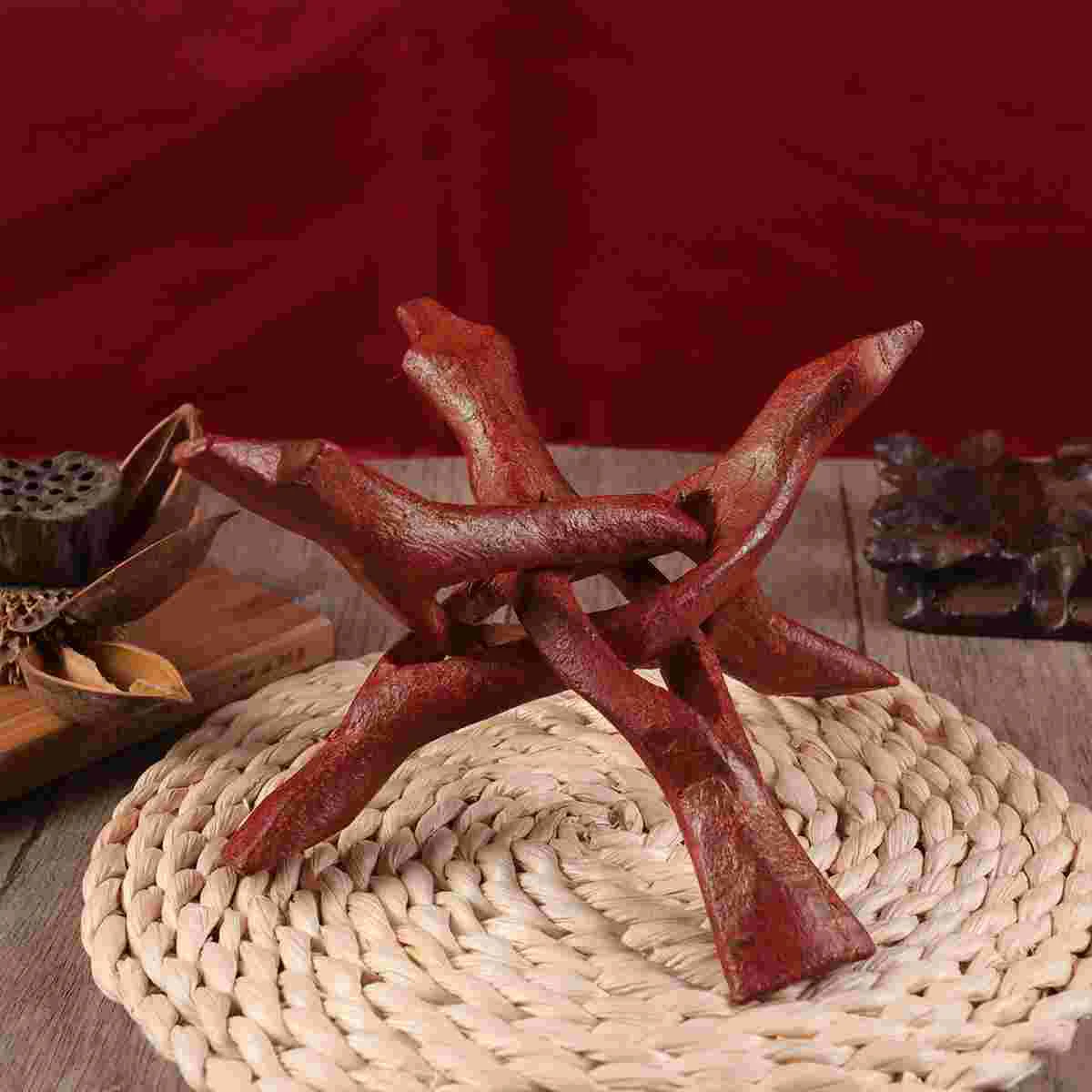 

Shell Abalone Wooden Crystalstand Jewelry Accessories Smudge Display Holderfor Smudging White Sticks