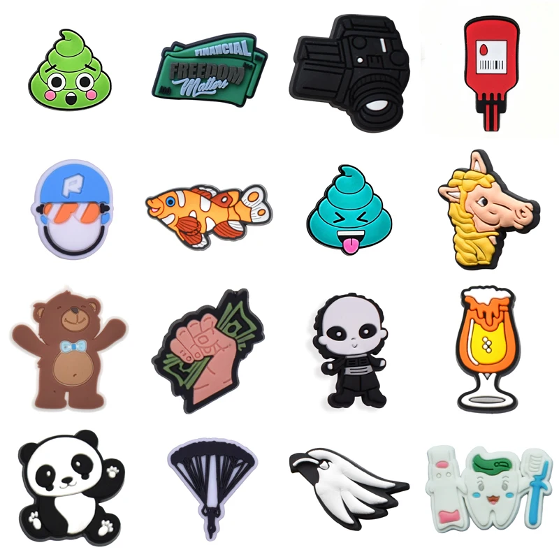 

Shoe Charms Decorations for Crocs Women Charm Packs Wholesale Bulk Shoes Accessories Kids Set Jeans Girl Gifts Boy Para Pins Men