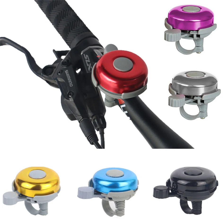 

Adults Kids Bike Bell Aluminum Alloy Handlebar Horn Alarm Loud Crisp Clear Ringer Outdoor Safety Cycling Bicycle Accessories
