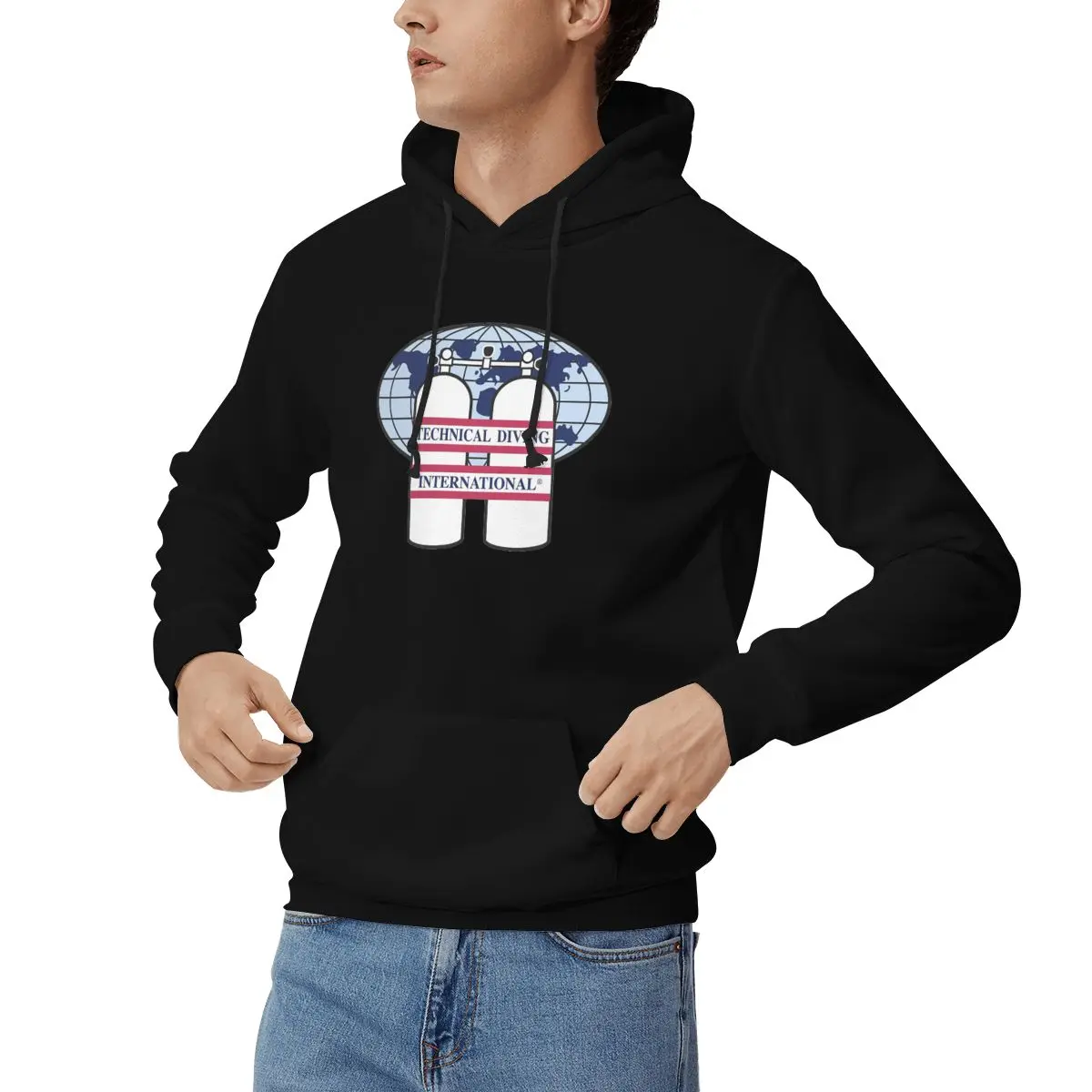 Толстовки с капюшоном для подводного плавания International (SDI) мужчин и женщин